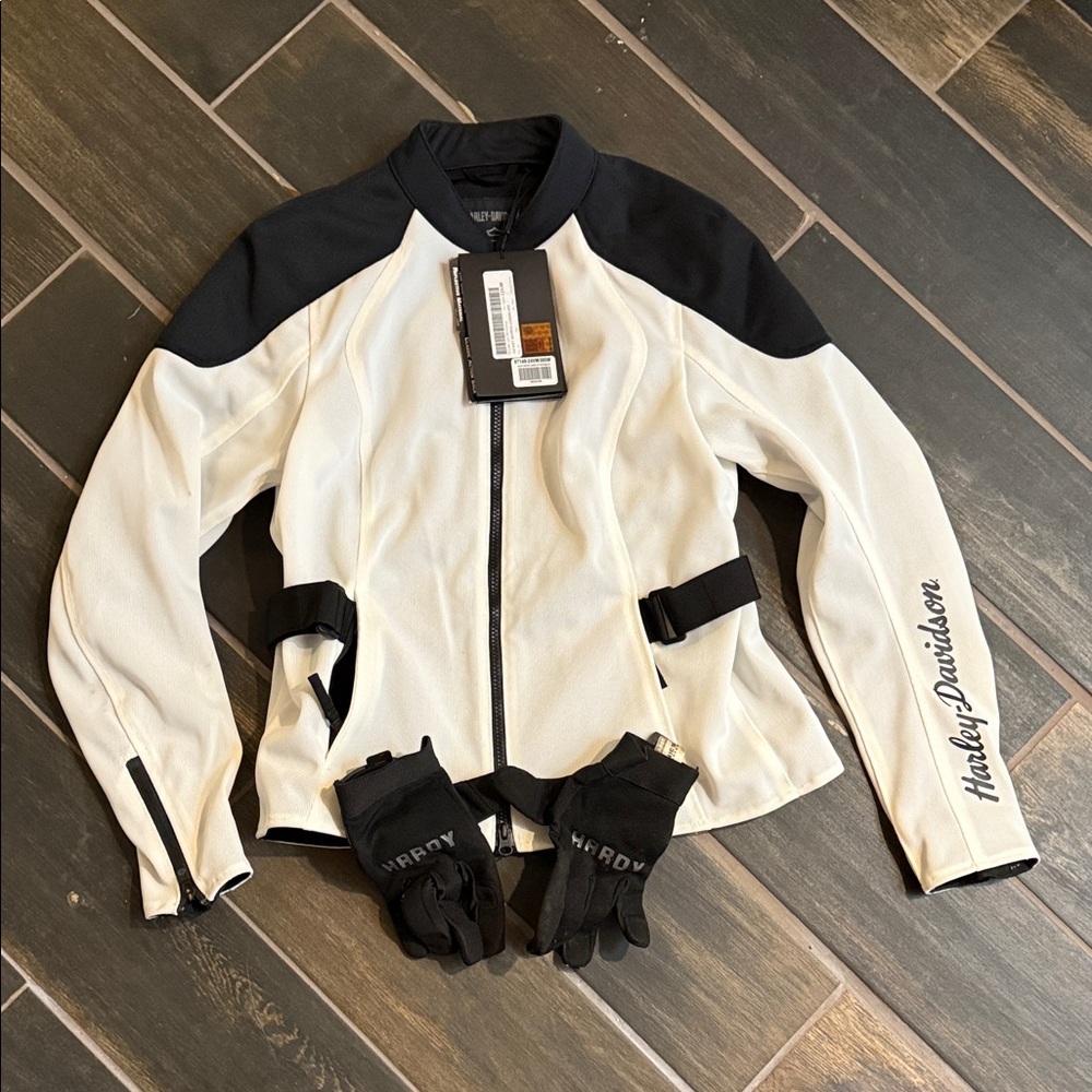 Harley-Davidson Black and White Women's Jacket